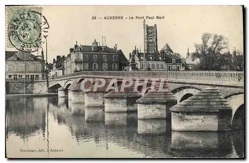 Ansichtskarte AK Auxerre le Pont Paul Bert