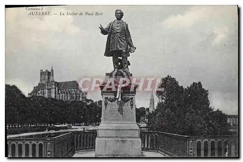 Cartes postales Auxerre la statue de Paul Bert