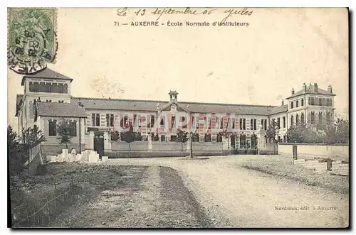 Cartes postales Auxerre Ecole Normale d'Instituteurs