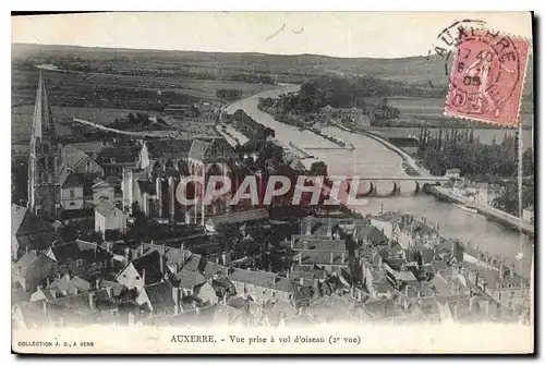 Ansichtskarte AK Auxerre vue prise a Vol d'oiseau 2e vue