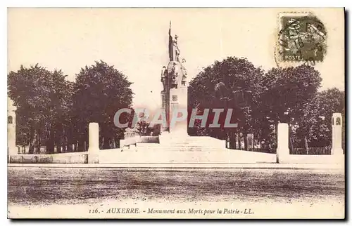 Ansichtskarte AK Auxerre Monument aux Morts pour la Patrie