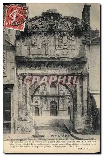 Cartes postales Auxerre Porte Saint Pierre