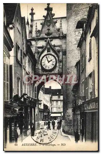 Cartes postales Auxerre l'Horloge