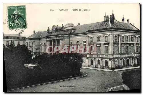 Ansichtskarte AK Auxerre Palais de Justice