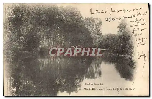 Ansichtskarte AK Auxerre vue prise des bords de l'Yonne