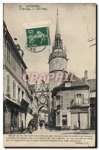 Cartes postales Auxerre l'Horloge