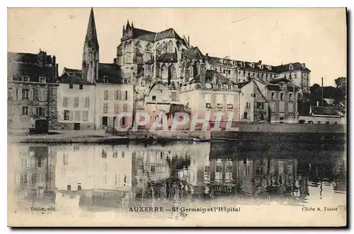 Cartes postales Auxerre St Germain et l'hopital