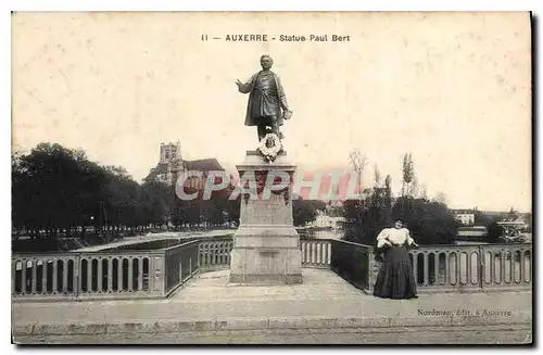 Cartes postales Auxerre Statue Paul Bert