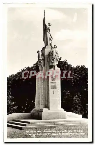 Cartes postales Auxerre Monument aux Morts pour la Patrie le Partage des Lauriers Ceuvre de Sculpteur Max Blonda