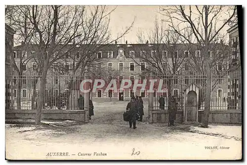 Cartes postales Auxerre Caserne Vauban Militaria