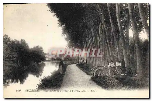 Ansichtskarte AK Auxerre les Bords de l'Yonne a l'Arbre Sec Peche Pecheur