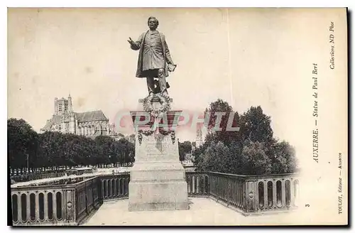 Cartes postales Auxerre Statue de Paul Bert