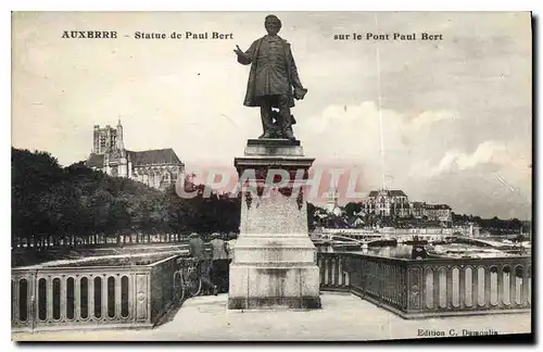Ansichtskarte AK Auxerre statue de Paul Bert sur le Pont Paul Bert