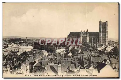 Ansichtskarte AK Auxerre vue generale prise du Clocher Saint Germain