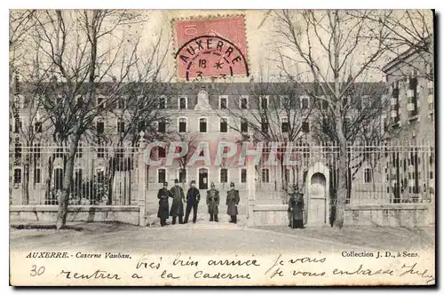 Cartes postales Auxerre Caserne Vauban Militaria