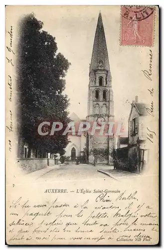 Cartes postales Auxerre l'Eglise Saint Germain