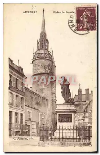 Cartes postales Auxerre statue de Fourriet