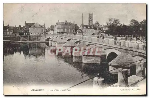 Cartes postales Auxerre le Pont Paul Bert