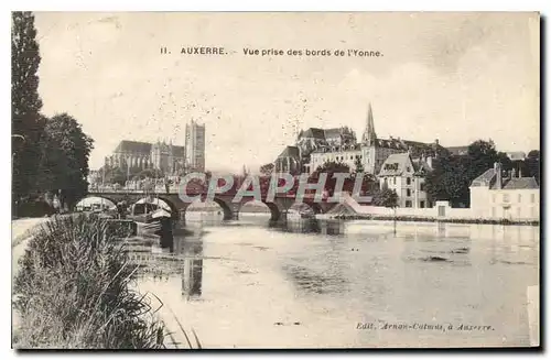 Ansichtskarte AK Auxerre vue prise des Bords de l'Yonne