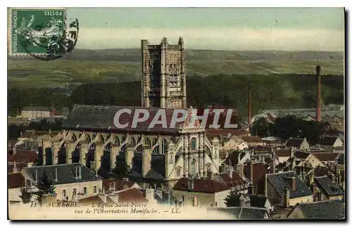 Ansichtskarte AK Auxerre l'eglise Saint Pierre vue de l'Observatoire Manifacier