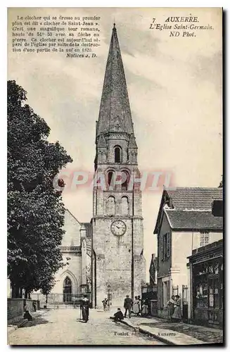 Cartes postales Auxerre l'Eglise Saint Germain