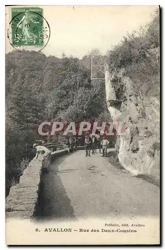 Cartes postales Avallon Rue des Deux Cousins