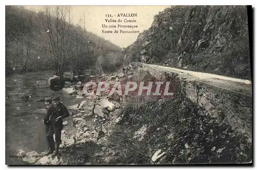 Ansichtskarte AK Avallon Vallee du Cousin un coin Pittoresque Route de Pontaubert