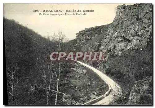 Ansichtskarte AK Avallon Vallee du cousin un Coin Pittoresque Route de Pontaubert