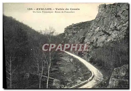 Cartes postales Avallon Vallee du cousin un Coin Pittoresque Route de Pontaubert