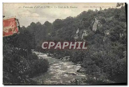 Cartes postales Environs d'Avallon le Crot de la Foudre