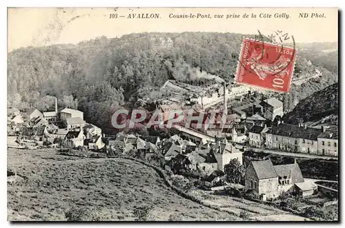 Cartes postales Avallon Cousin le Pont vue prise de la Cote Gally