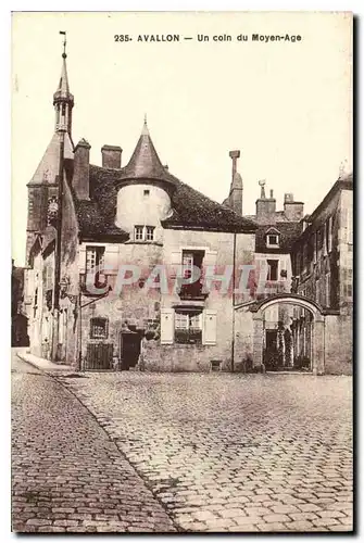 Cartes postales Avallon un coin du Moyen Age