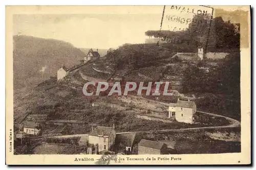 Cartes postales Avallon vue sur les Terreaux de la Petite Porte