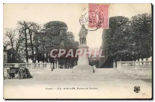 Cartes postales Yonne Avallon Statue de Vauban