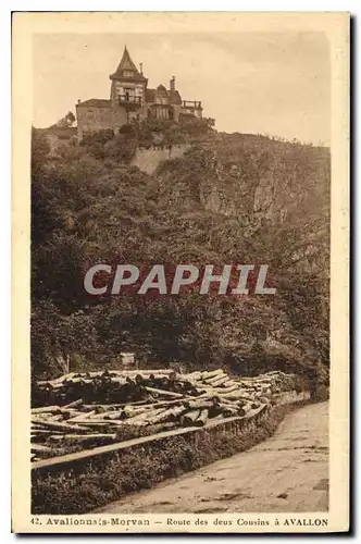 Cartes postales Avallonnais Morvan route des deux Cousins a Avallon