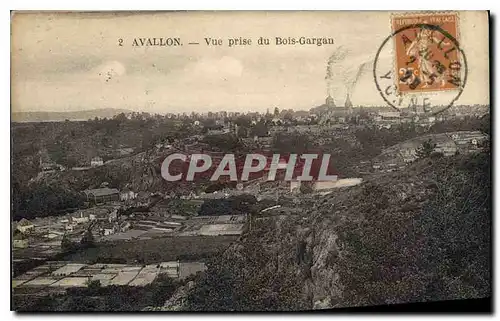 Cartes postales Avallon vue prise du Bois Gargan