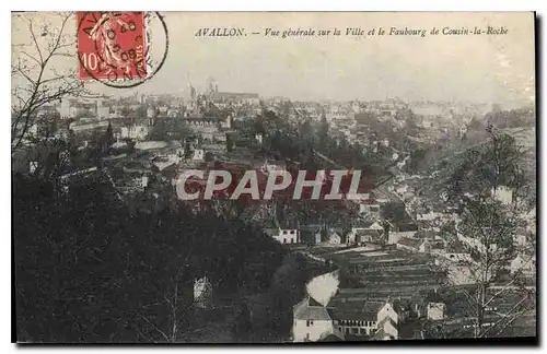 Ansichtskarte AK Avallon Vue generale sur la Ville et le Faubourg de Cousin la Roche