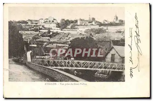 Cartes postales Avallon Vue prise du Gour Vallon