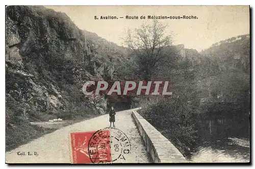 Cartes postales Avallon Route de Meluzien sous Roche