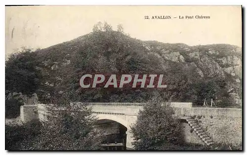 Ansichtskarte AK Avallon le Pont Claireau