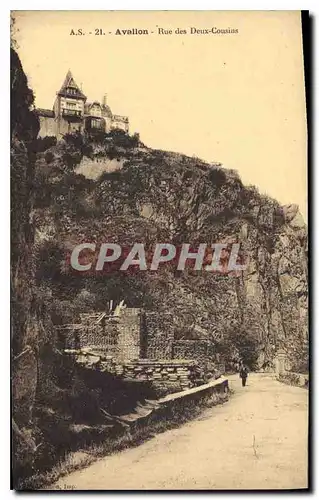 Cartes postales Avallon Rue des Deux Cousins