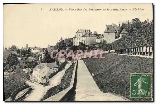 Ansichtskarte AK Avallon Vue prise des Terreaux de la petite Porte