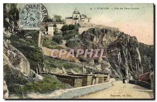 Cartes postales Avallon Rue des Deux Cousins