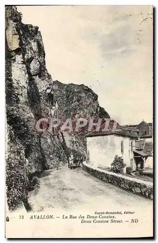 Cartes postales Avallon La Rue des Deux Cousins