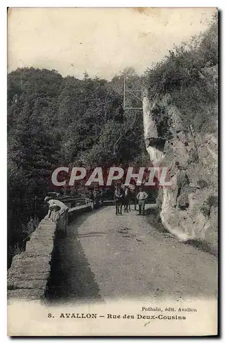 Cartes postales Avallon Rue des Deux Cousins