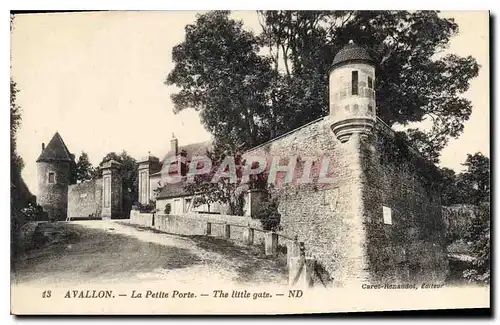 Cartes postales Avallon La Petite Porte
