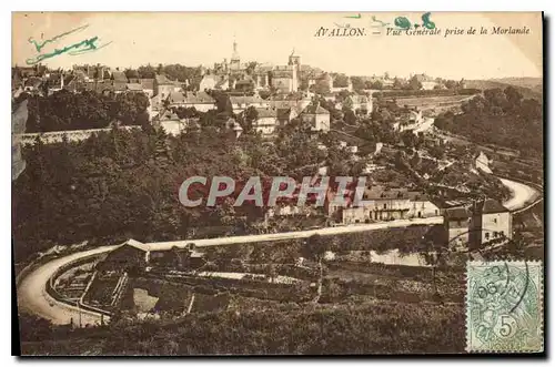 Cartes postales Avallon Vue generale prise de la Morlande