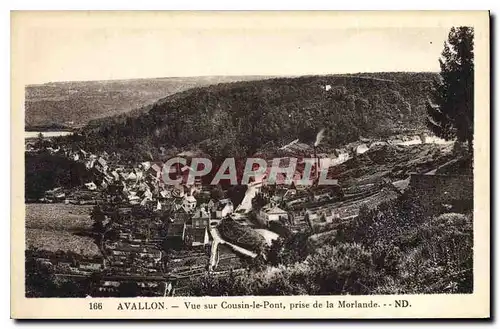 Cartes postales Avallon Vue sur Cousin le Pont prise de la Morlande
