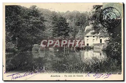 Cartes postales Avallon Un coin du Cousin