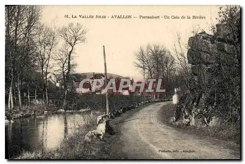 Cartes postales La Vallee Jolie Avallon Pontaubert On coin de la Riviere